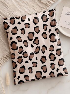 Leopard Print Mailer Bag Self Sealing 10X13 Polymailer 25ct